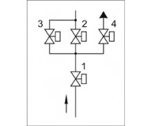 Блоки клапанов (алюминиевые корпуса, схема 7.3)